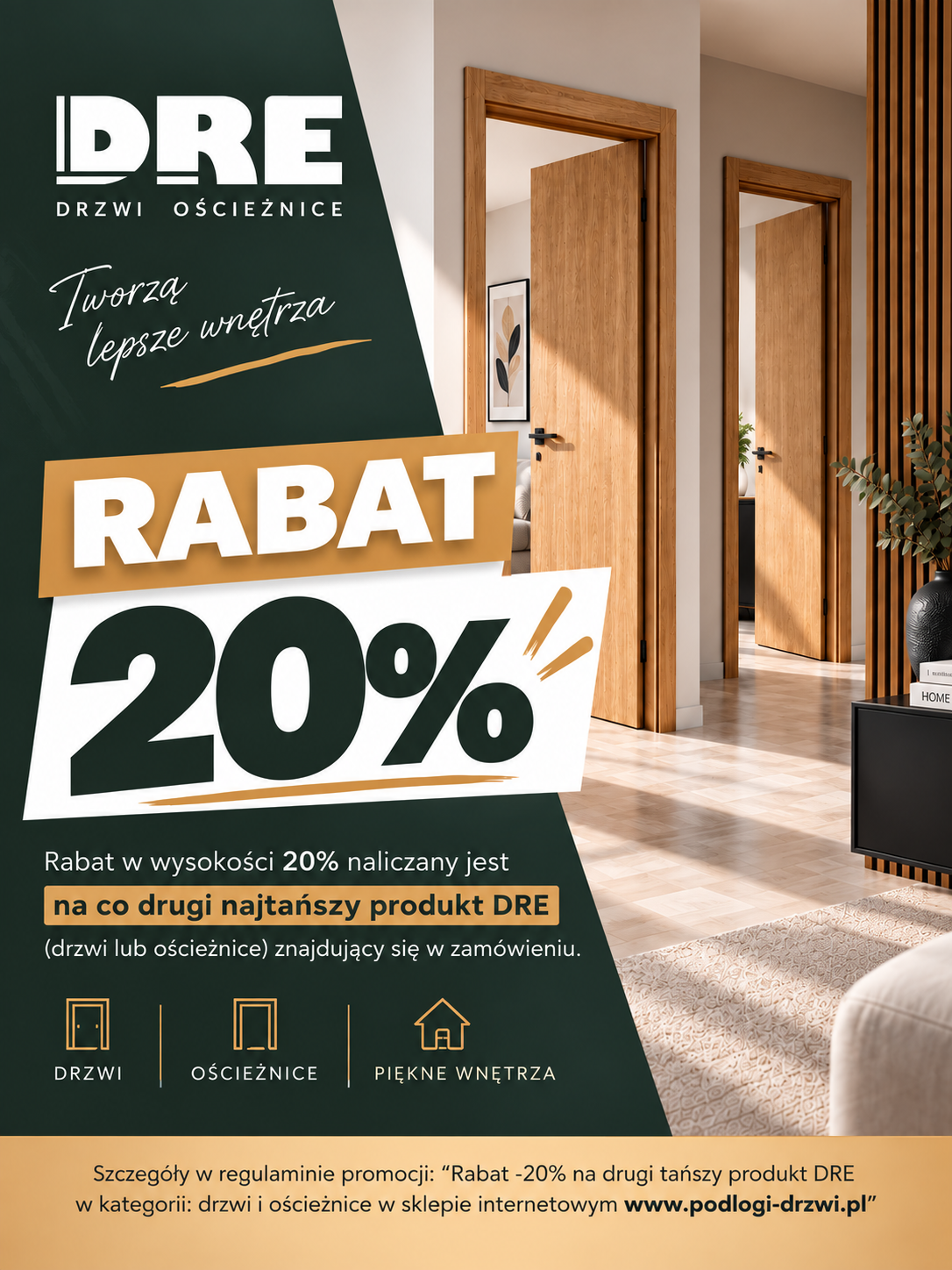 Promocja -20% na co drugi tańszy produkt DRE