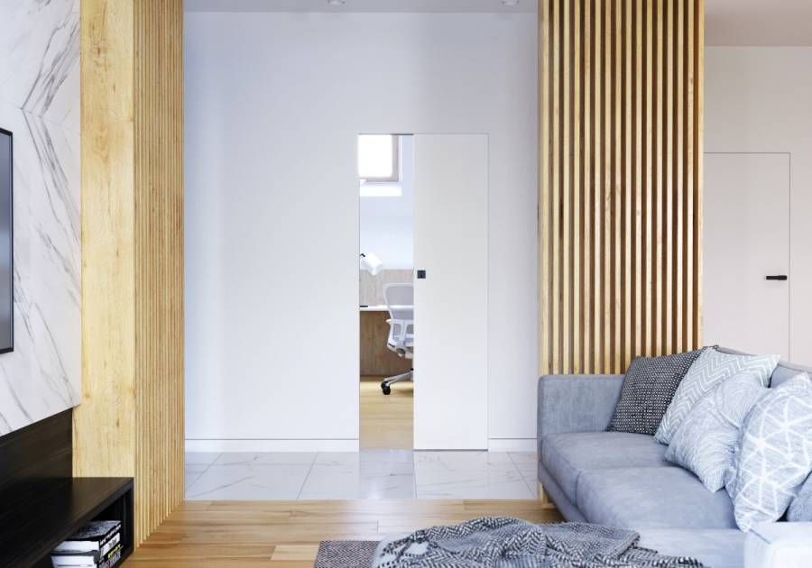 drzwi ukryte przesuwne w ścianie