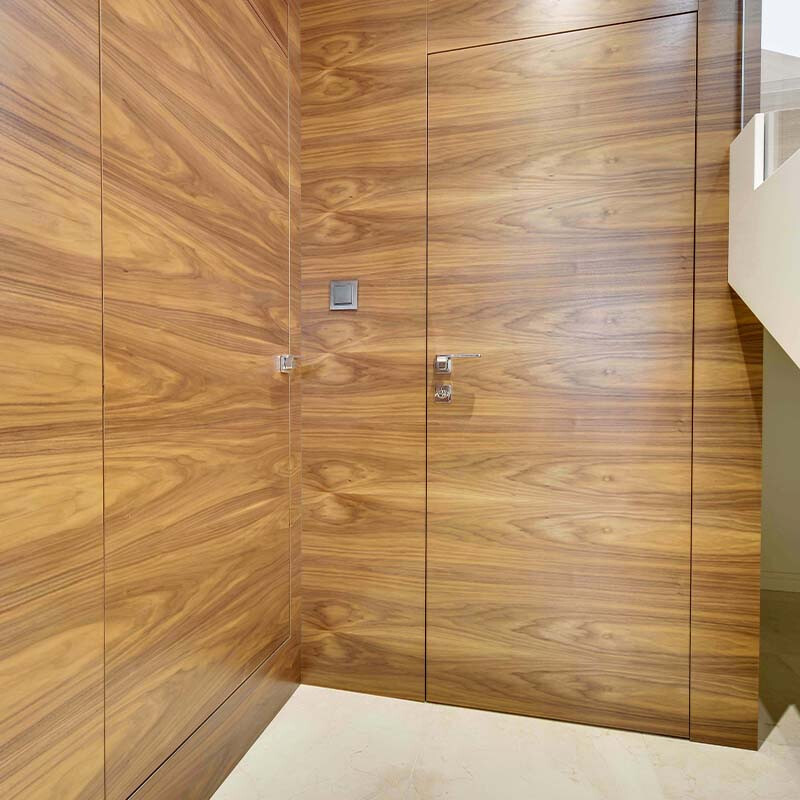 drzwi ukryte okładzina fornir okleina drewniana