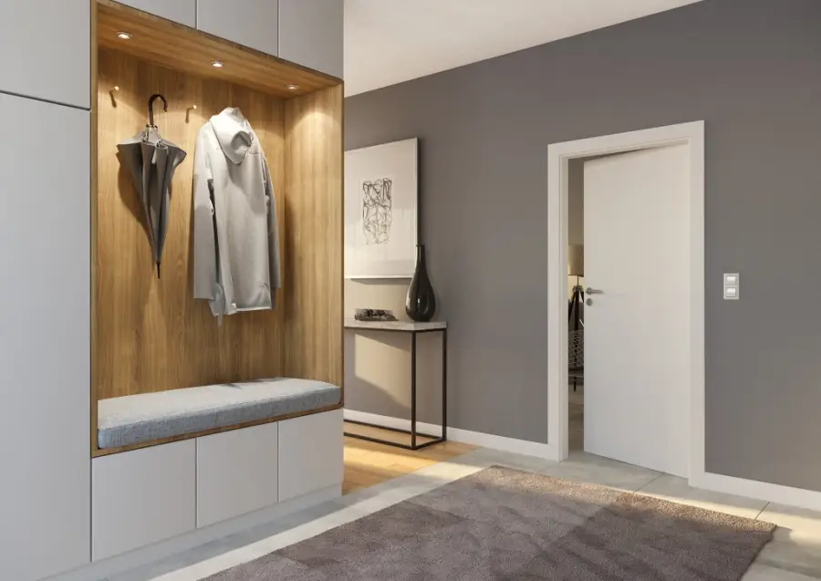 drzwi z przedpokoju do sypialni