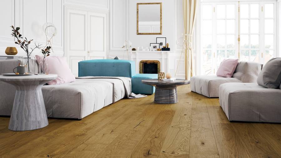 drewniana podłoga klasyczna deska w klasycznym salonie