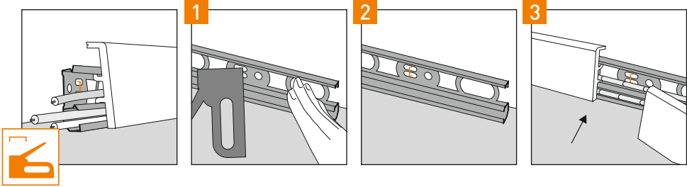 montaż listwy PCV na zszywki takerem