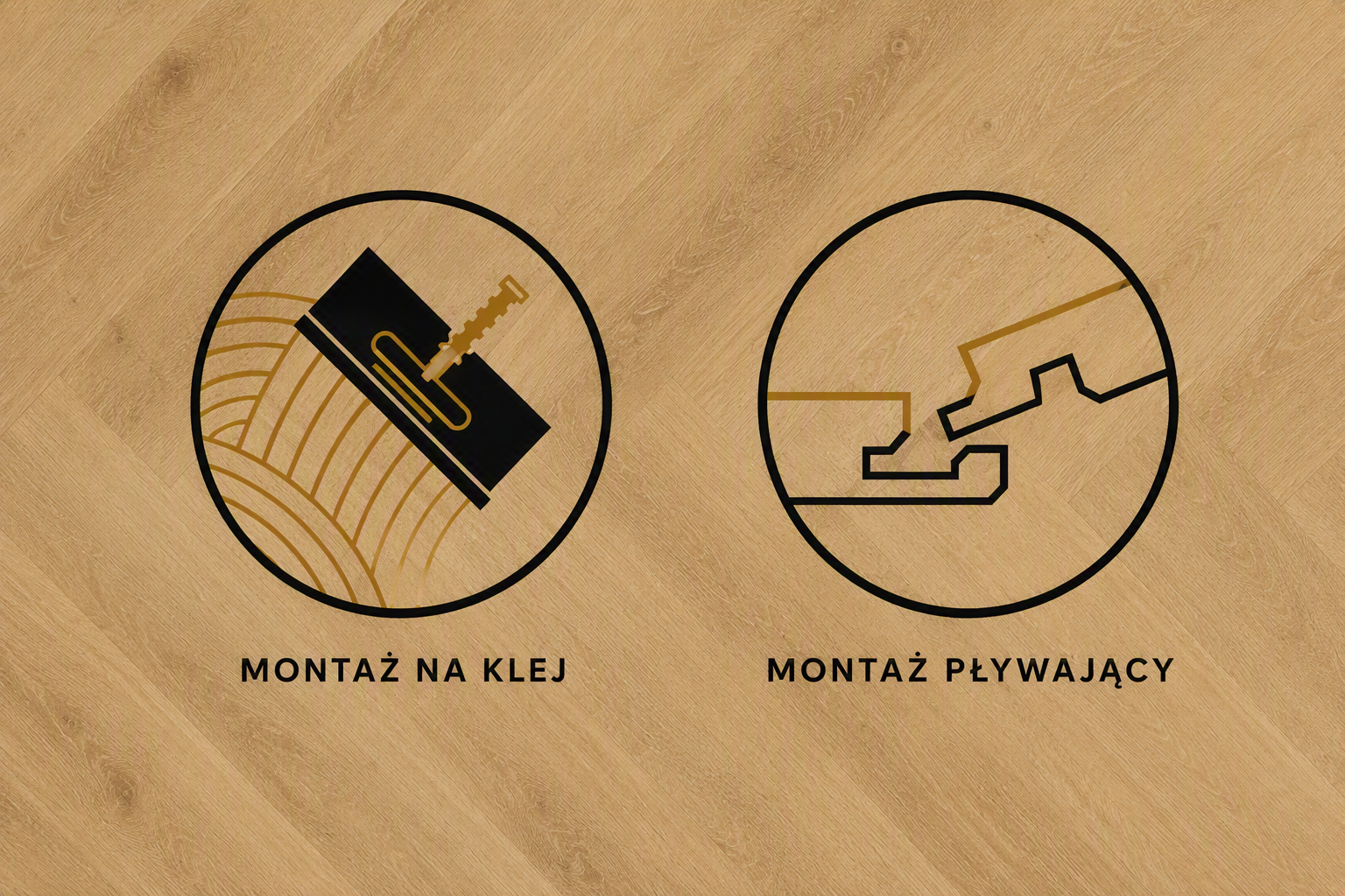 infografika montaż na klej i klik
