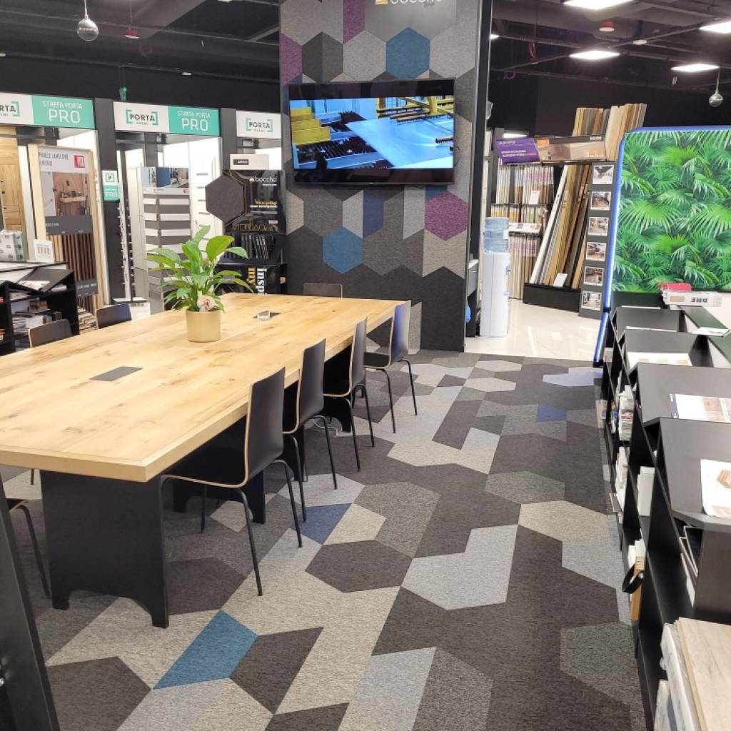 Wykładzina Dywanowa Mevia 50x50 Ciemnoszara 2203MEVIA Klasa 32 5.9 mm