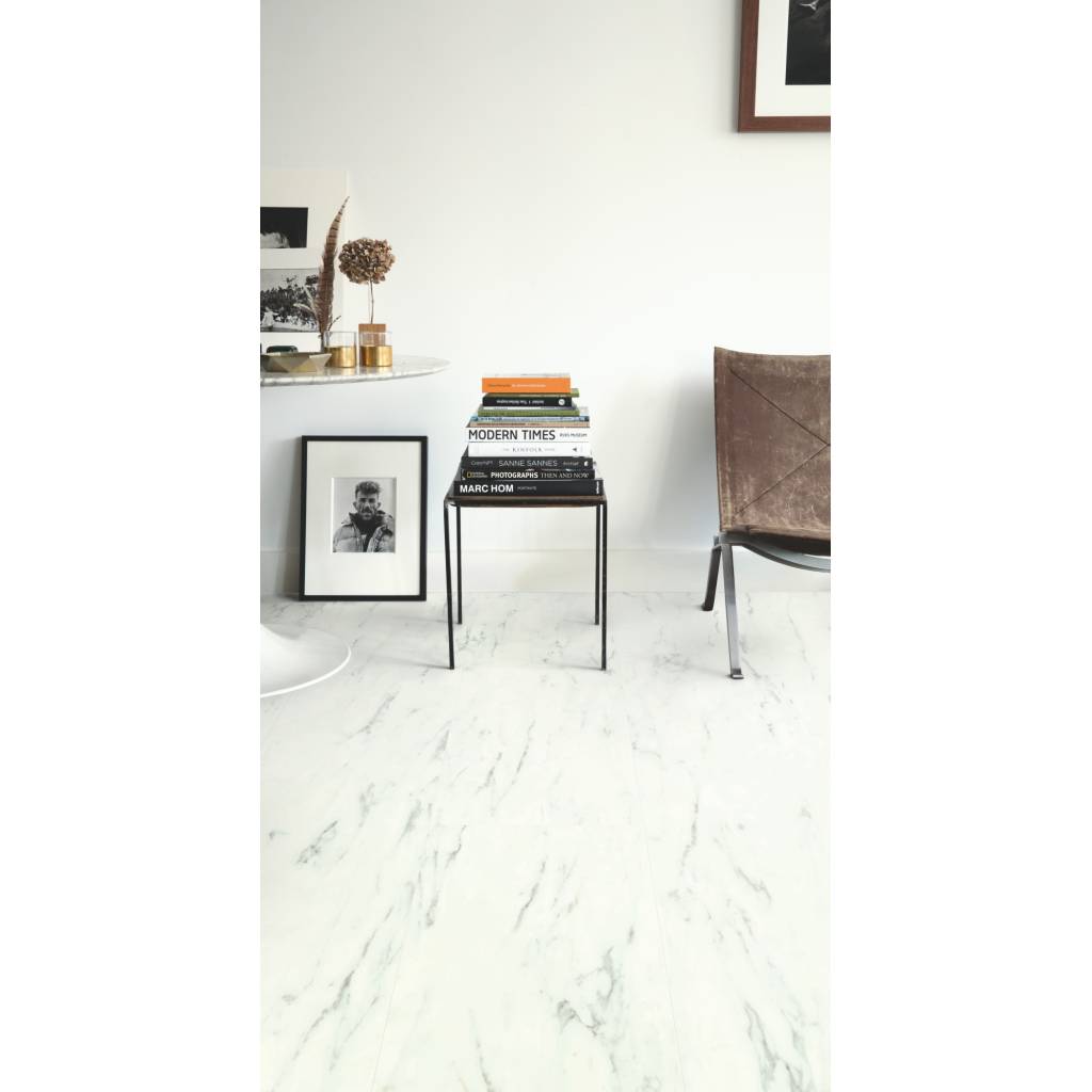 Panele Winylowe LVT Marmur Carrara biel AMCL40136 Klasa 32 4.5 mm