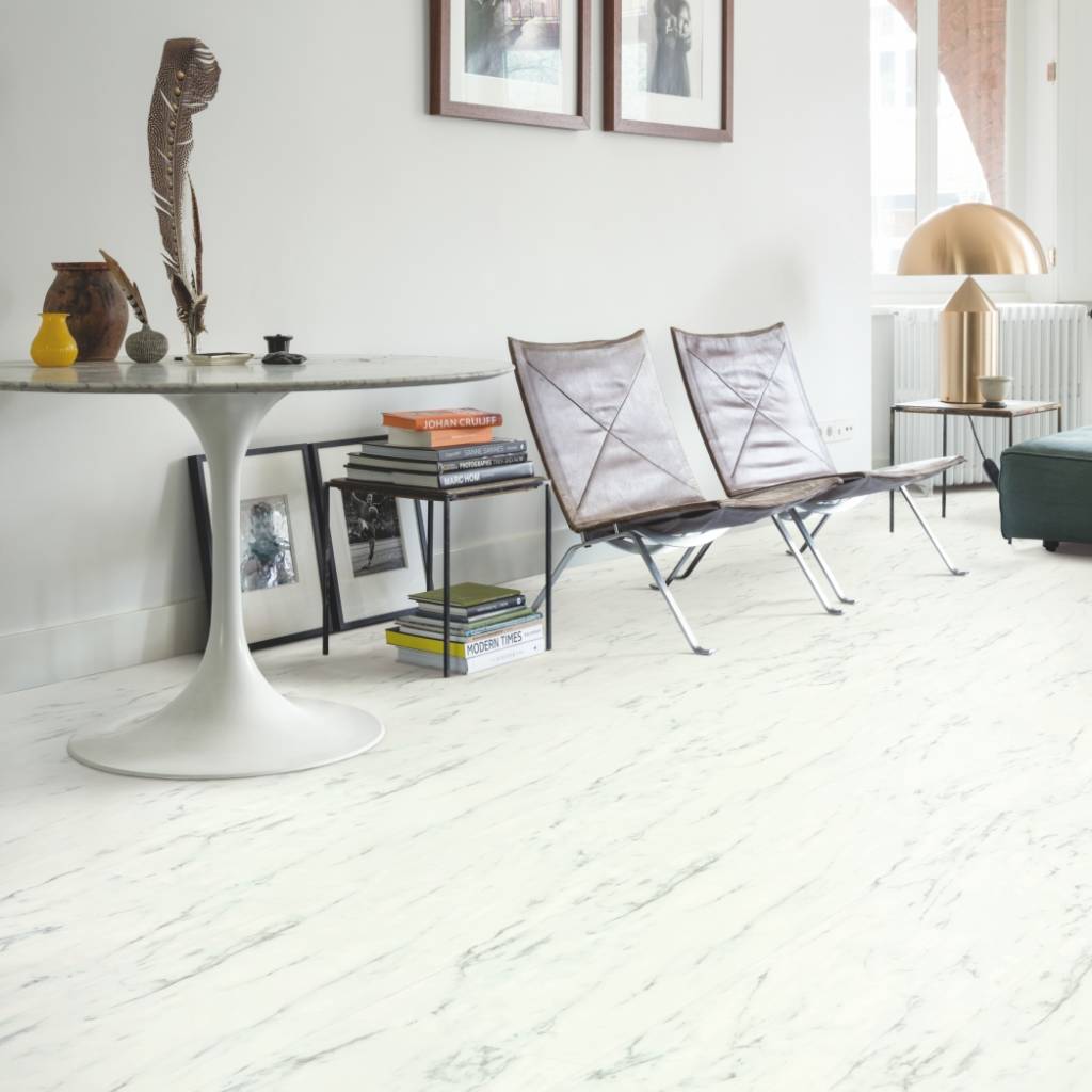 Panele Winylowe LVT Marmur Carrara biel AMCL40136 Klasa 32 4.5 mm