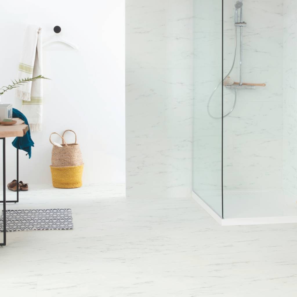 Panele Winylowe LVT Marmur Carrara biel AMCL40136 Klasa 32 4.5 mm
