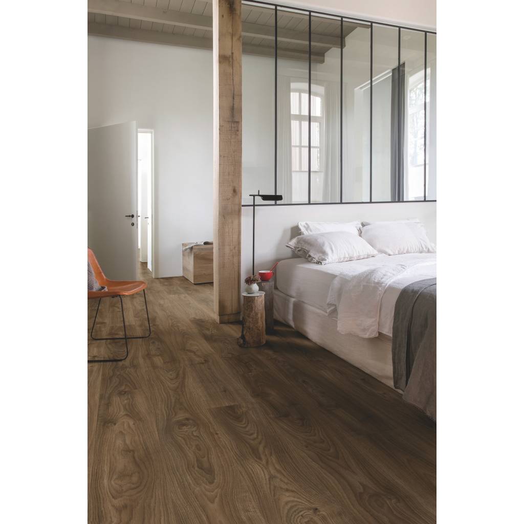 Panele Winylowe SPC LVT Dąb Wiejski Ciemnobrązowy BACP40027 Klasa 33 4.5 mm