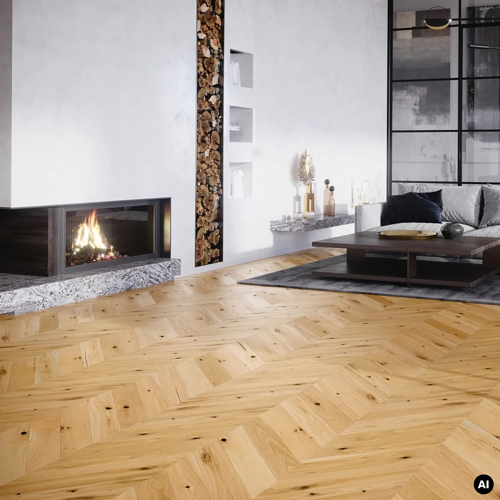 Podłoga drewniana Dąb Raisins Jodła Francuska 14 mm, 1WV000003
