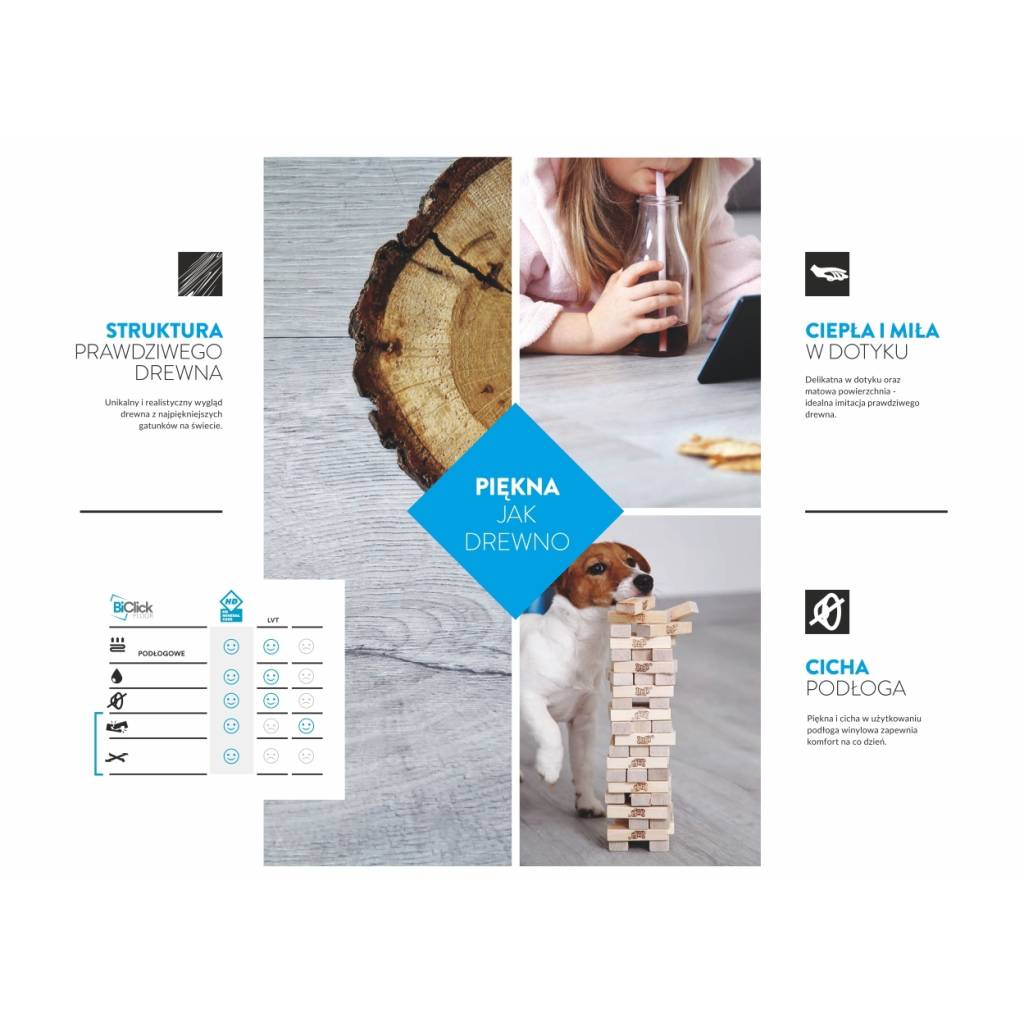 Panele Winylowe LVT Dąb Bradford CBC 41122 Klasa 32 4 mm