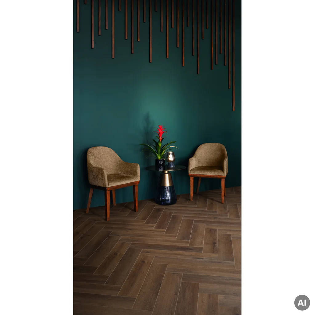 Panele Winylowe SPC LVT Yukon Herringbone Tan 5 mm Klasa 33, YUK HB 2621-IB