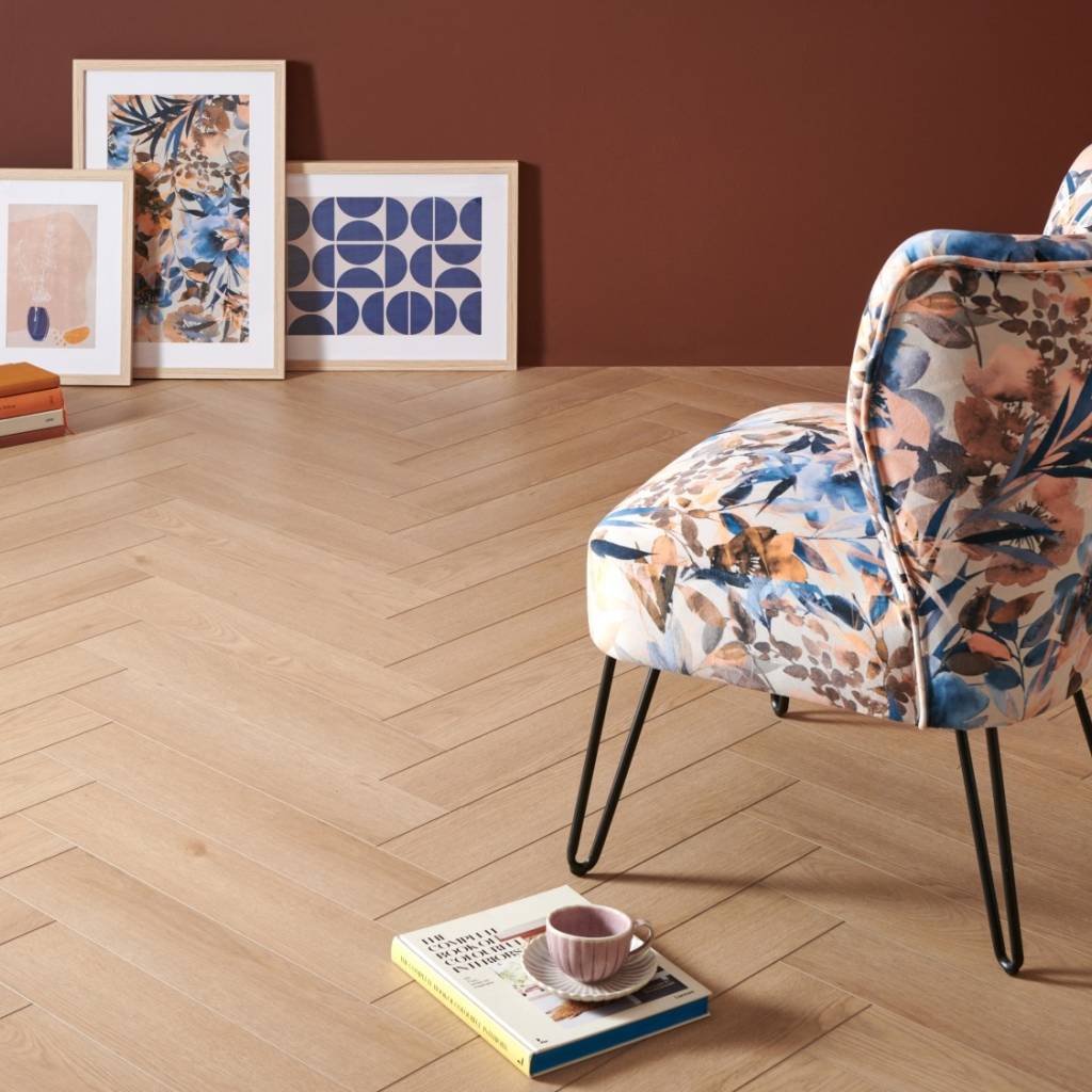 Panele Winylowe SPC LVT Sava Herringbone Sand SAV HB-2253-IB Klasa 33 5 mm