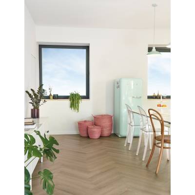 Panele Winylowe SPC LVT Sava Herringbone Almond SAV HB-2254-IB Klasa 33 5 mm