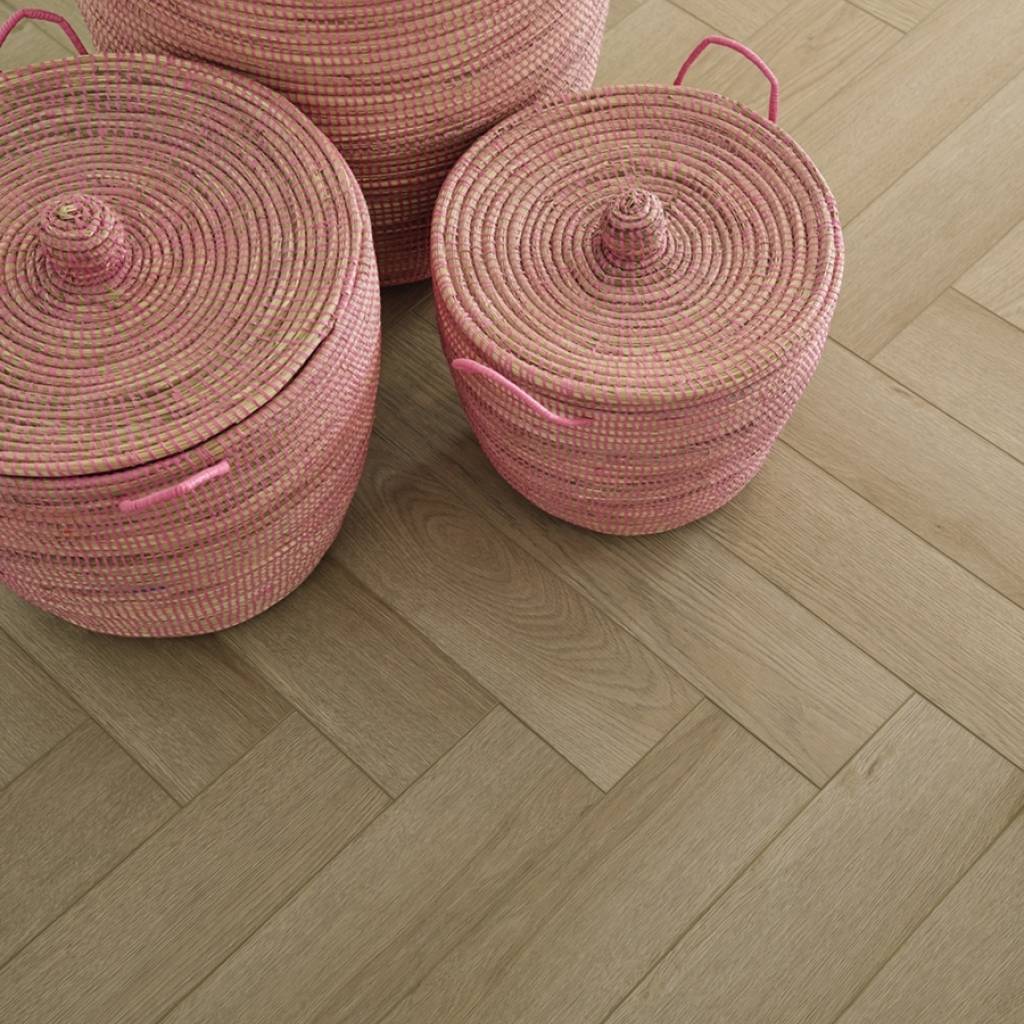 Panele Winylowe SPC LVT Sava Herringbone Almond SAV HB-2254-IB Klasa 33 5 mm