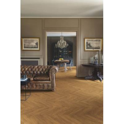 Panele Podłogowe Dąb Chevron Brązowy IPA4162 AC4 8 mm