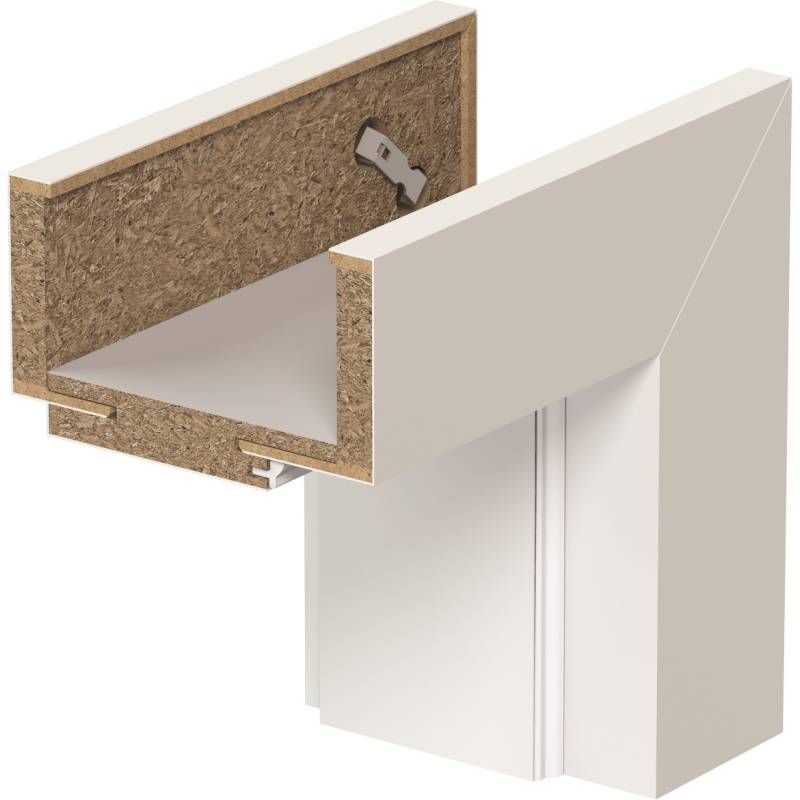Ościeżnica regulowana Porta SYSTEM ELEGANCE C 120-140 Lewa 80cm bezprzylgowa, OPAP0C0L08UBI0AMU80000
