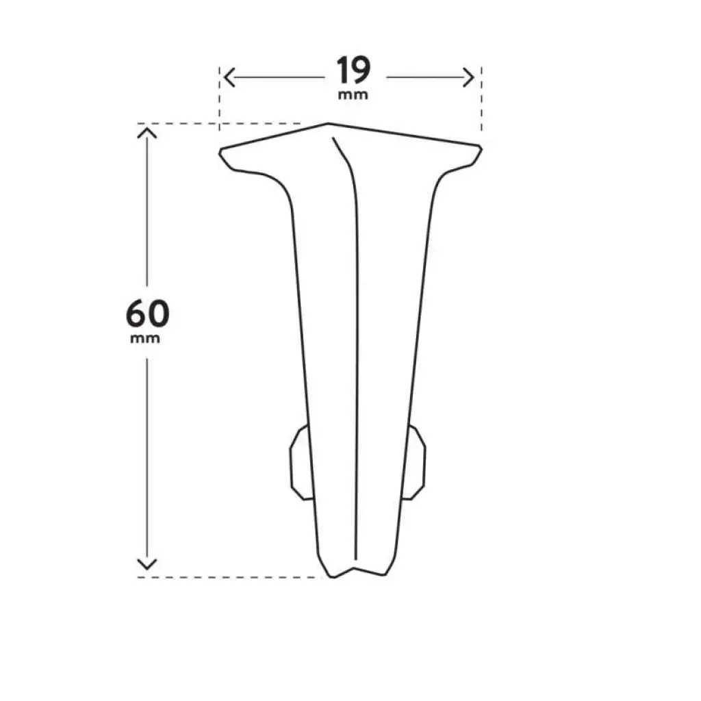Narożnik wewnętrzny VIGO 60 Antracyt, 5905167826027