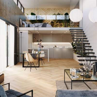 Panele winylowe SPC LVT Jodełka Dąb Yankee CA153 Klasa 33 5 mm