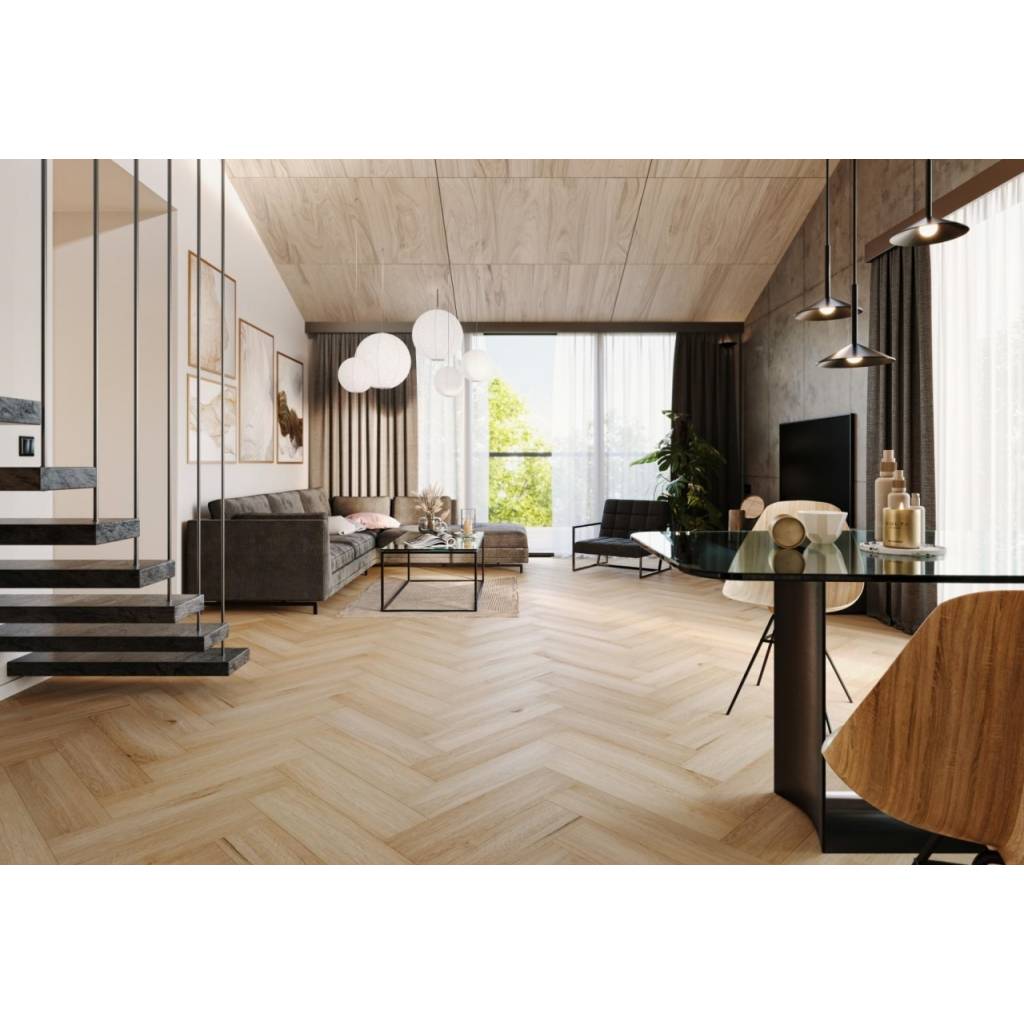 Panele winylowe SPC LVT Jodełka Dąb Yankee CA153 Klasa 33 5 mm