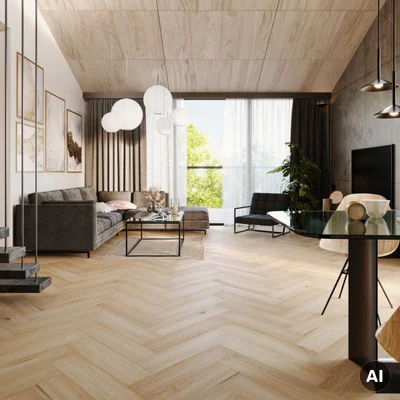 Panele winylowe SPC LVT Jodełka Dąb Yankee Klasa 33 5 mm TAK, CA153