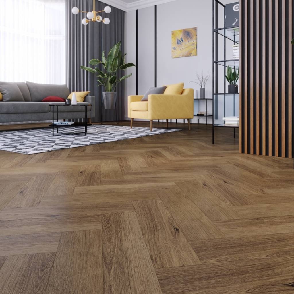 Panele winylowe SPC LVT Jodełka Dąb Georgetown CA147 Klasa 33 5 mm