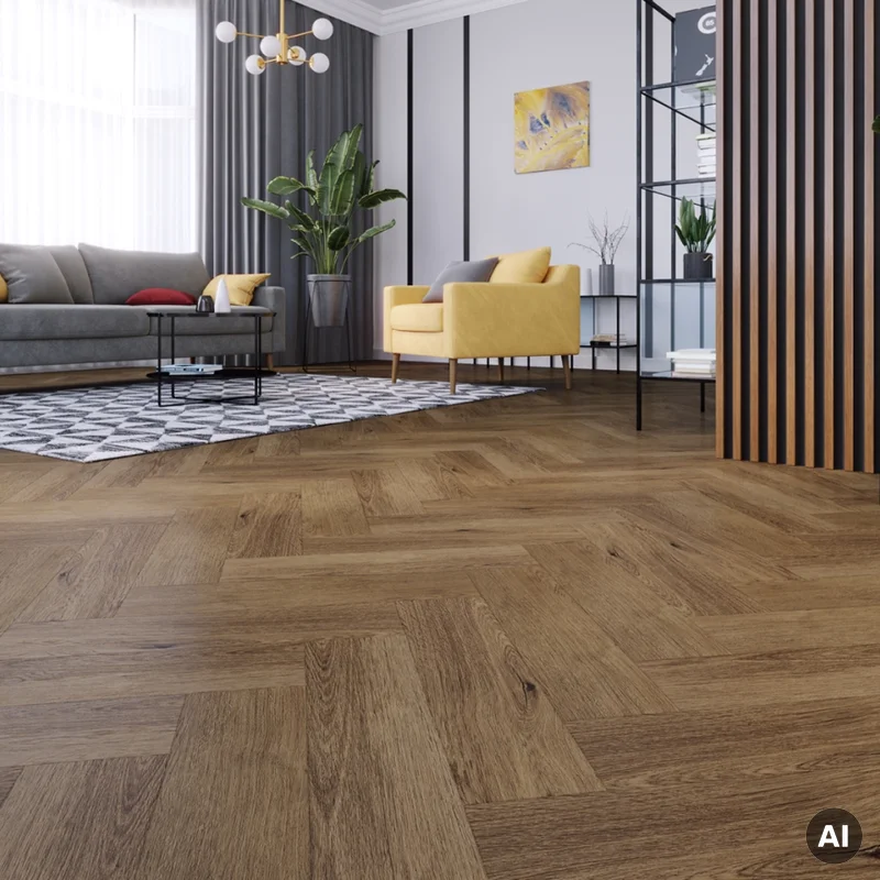 Panele winylowe SPC LVT Jodełka Dąb Georgetown Klasa 33 5