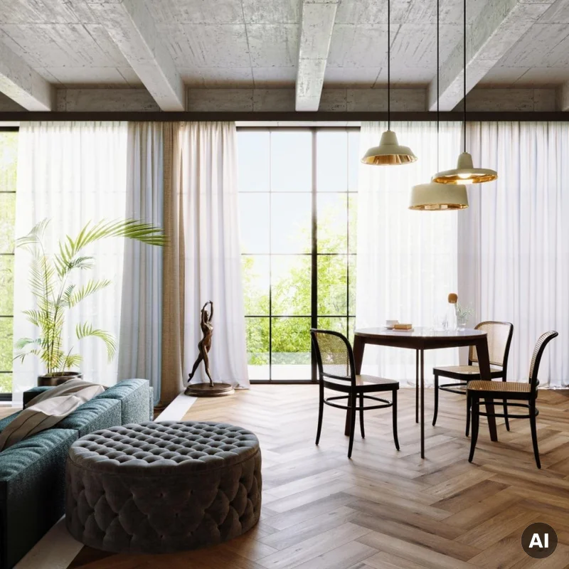 Panele winylowe SPC LVT Jodełka Dąb Georgetown CA147 Klasa