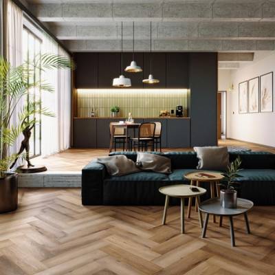 Panele winylowe SPC LVT Jodełka Dąb Georgetown CA147 Klasa 33 5 mm