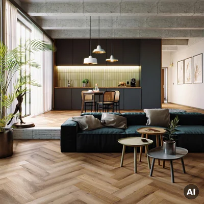 Panele winylowe SPC LVT Jodełka Dąb Georgetown Klasa 33 5 mm TAK, CA147