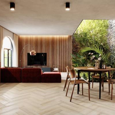 Panele winylowe SPC LVT Jodełka Dąb Preston CA167 Klasa 33 5 mm