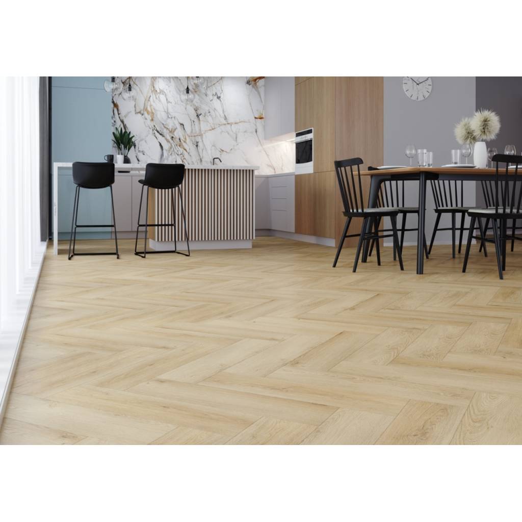 Panele winylowe SPC LVT Jodełka Dąb Preston CA167 Klasa 33 5 mm