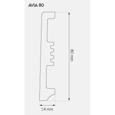 Listwy przypodłogowe AVIA ST810 01 biała
