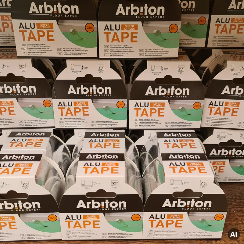 Taśma Alu Tape do łączenia podkładów podłogowych 25mb,