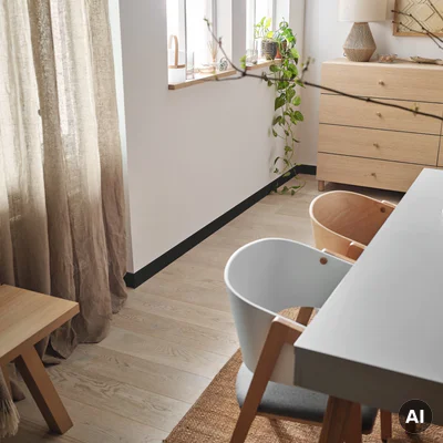 Listwa przypodłogowa Espumo 206 Czarna 2,4 m, 206 ESP206 2.4