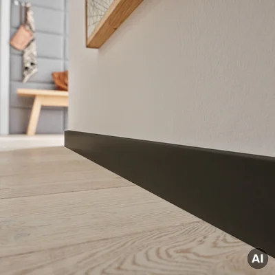 Listwa przypodłogowa Espumo 406 Czarna  2,4 m, 406 ESP406 2.4
