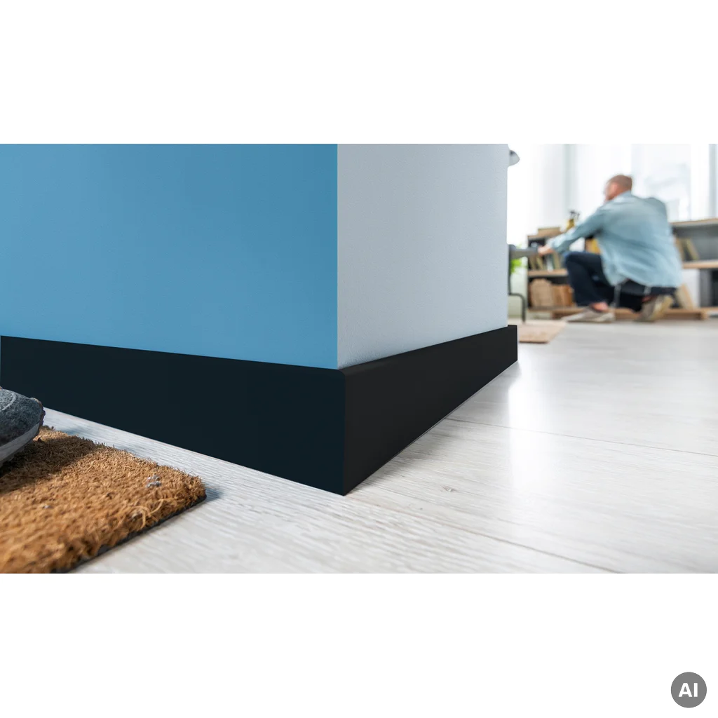 Listwa przypodłogowa Espumo 406 Czarna  2,4 m, 406 ESP406 2.4