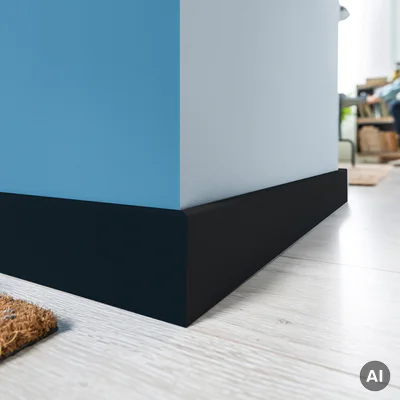 Listwa przypodłogowa Espumo 406 Czarna  2,4 m, 406 ESP406 2.4