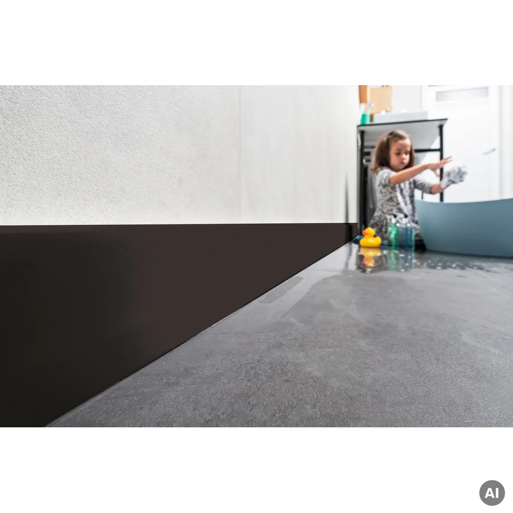 Listwa przypodłogowa Espumo 406 Czarna  2,4 m, 406 ESP406 2.4