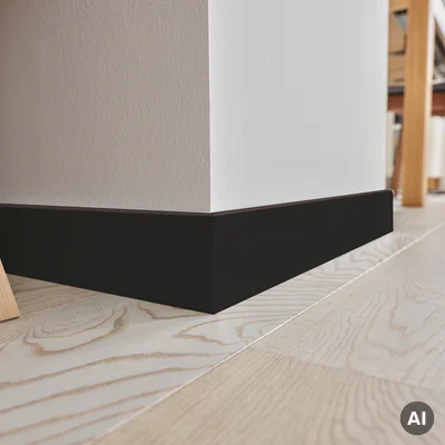 Listwa przypodłogowa Espumo 406 Czarna  2,4 m, 406 ESP406 2.4