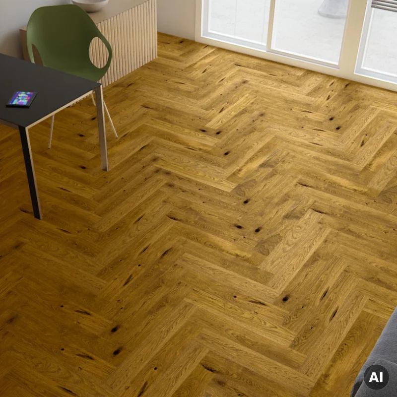 Podłoga drewniana Dąb Brown Sugar Jodła Klasyczna 14 mm,