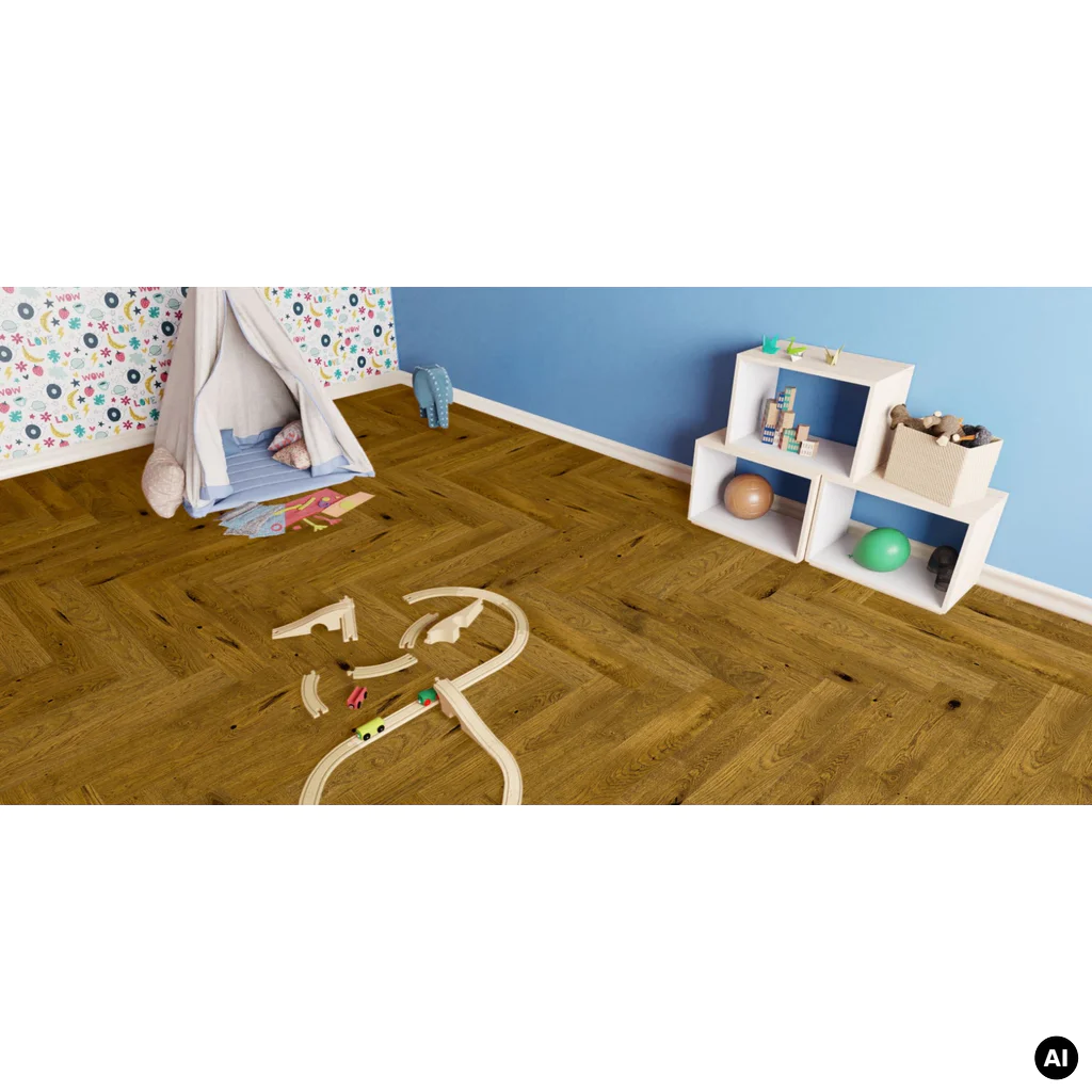 Podłoga drewniana Dąb Brown Sugar Jodła Klasyczna 14 mm, 1WC000006