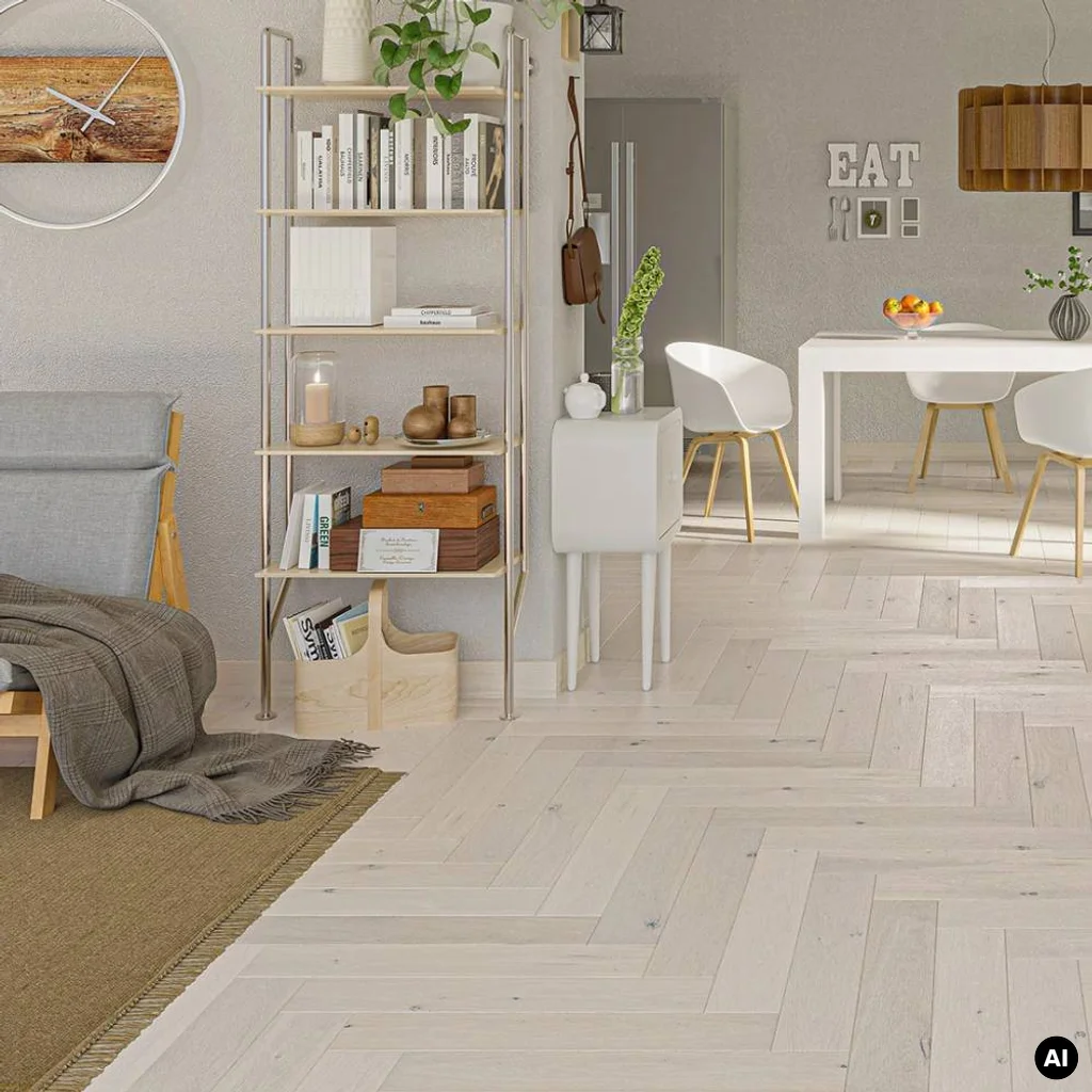 Podłoga drewniana Dąb Cappuccino Jodła Klasyczna 14 mm, 1WC000010