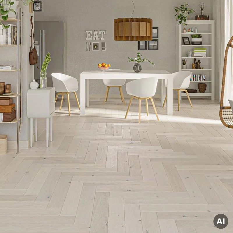 Podłoga drewniana Dąb Cappuccino Jodła Klasyczna 14 mm, 1