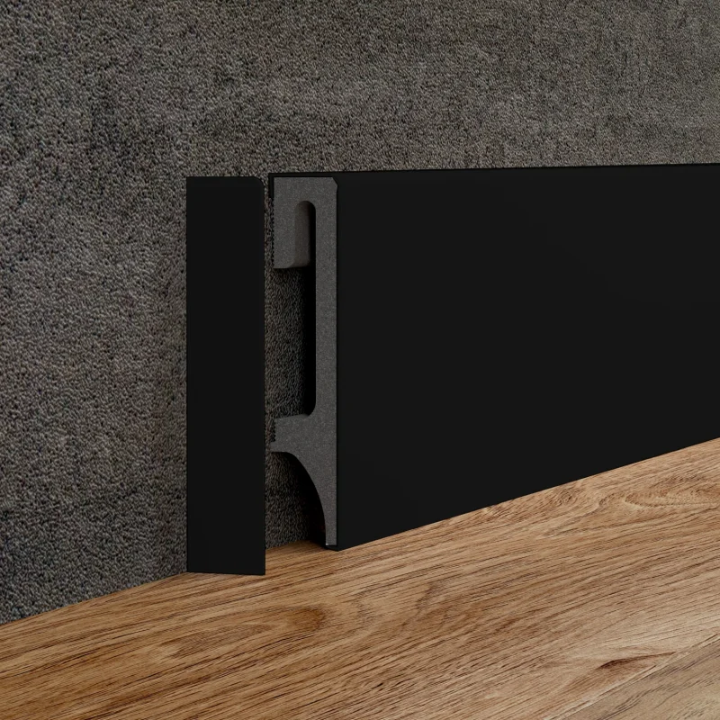 Zaślepki do listew Plastikowe Espumo ESP506 Czarne Komplet