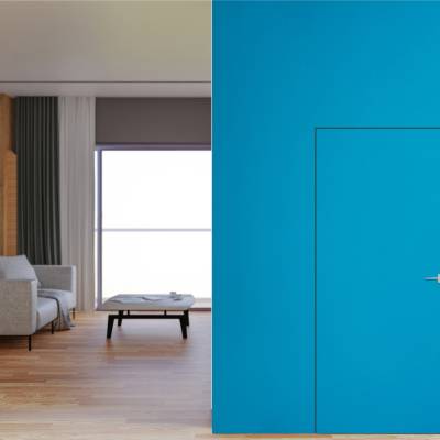 Drzwi ukryte + ościeżnica Sara Color komplet lewe, 80 cm otwierane do wewnątrz, TK01SS2208B