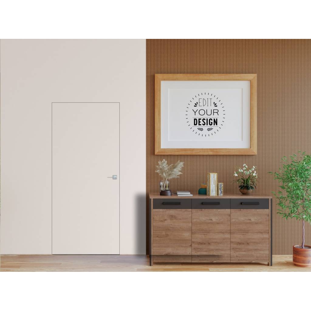 Drzwi ukryte białe + ościeżnica Sara Color prawe 90cm otwierane do wewnątrz, TK01SW2109B