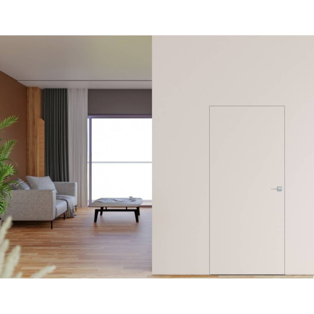 Drzwi ukryte białe + ościeżnica Sara Color prawe 90cm otwierane do wewnątrz, TK01SW2109B