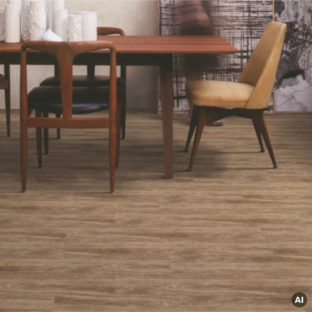 Wykładzina Dywanowa Woode 25x100 Brązowa Brązowy 5 mm Klasa 33, 750011