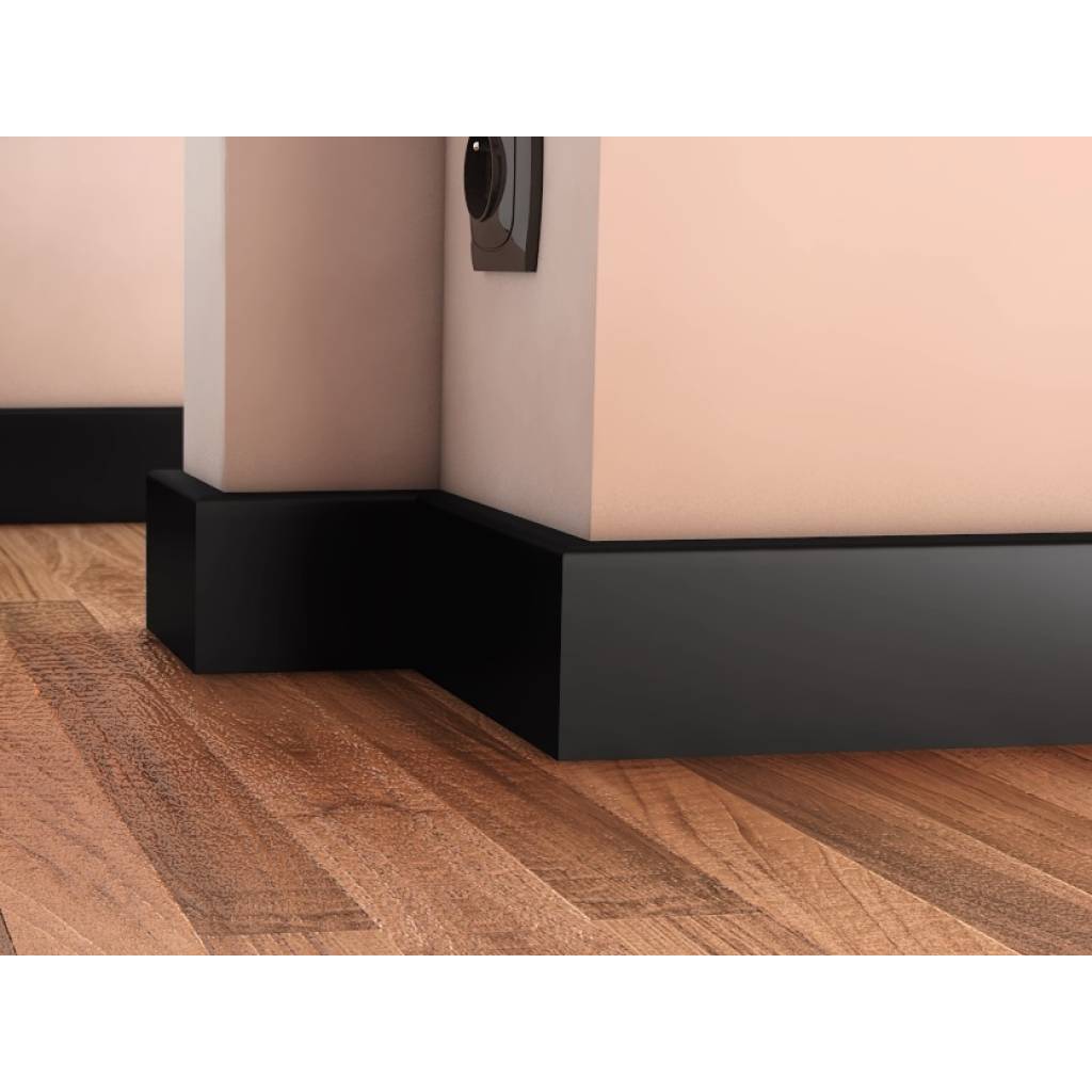 Listwa MDF ERGO 80 Czarna matowa , 5902537599031