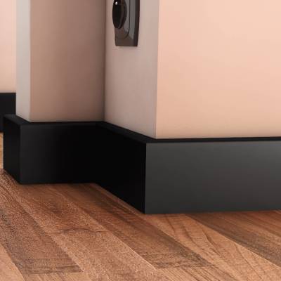 Listwa MDF ERGO 80 Czarna matowa , 5902537599031